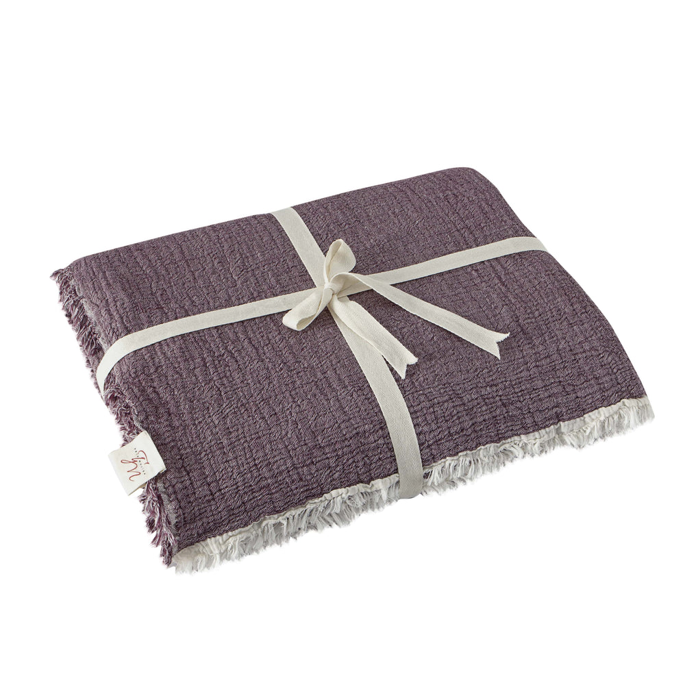 
                      
                        Double Face Purple Muslin Organic Cotton Blanket / Bedspread
                      
                    