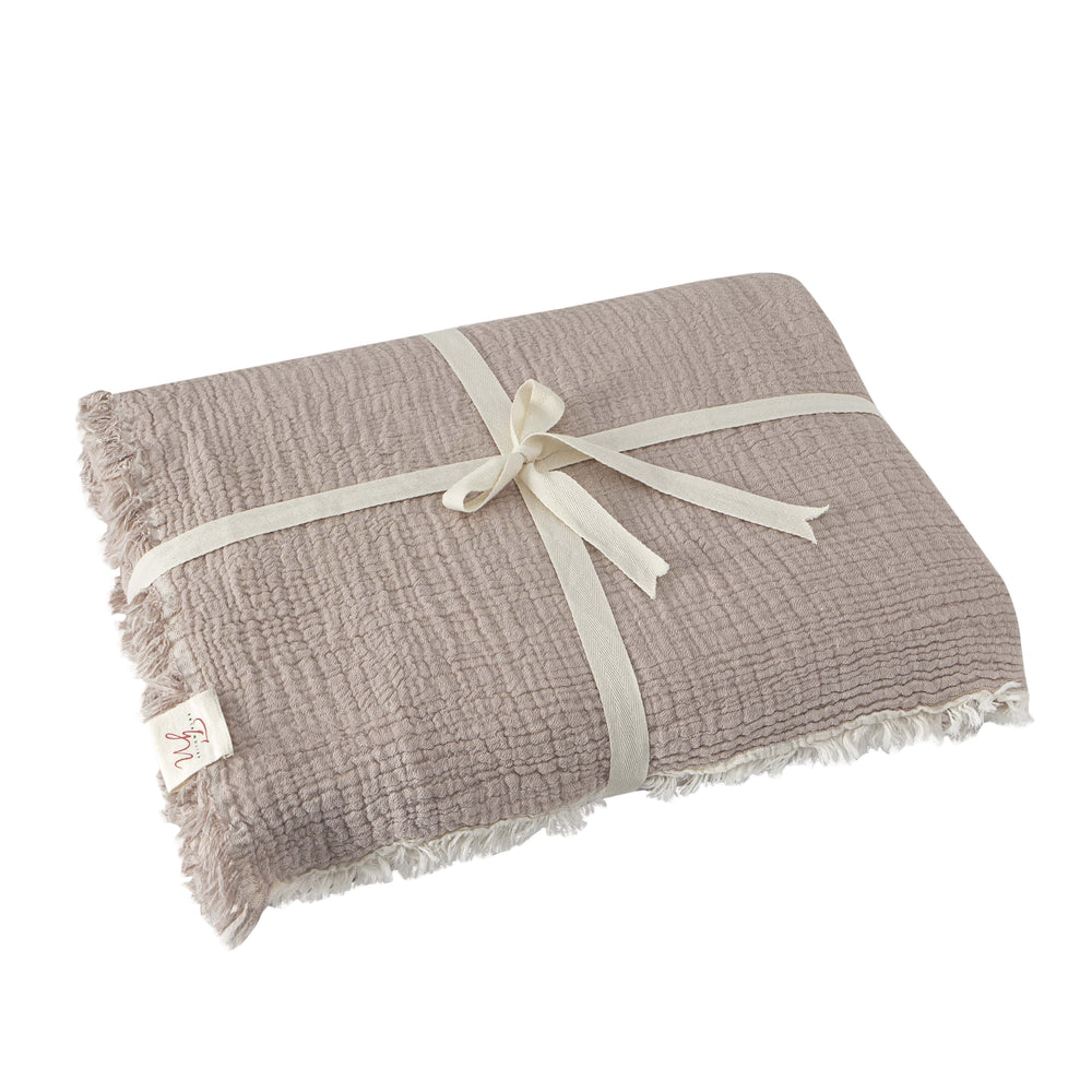 
                      
                        Double Face Beige Muslin Organic Cotton Blanket / Bedspread
                      
                    