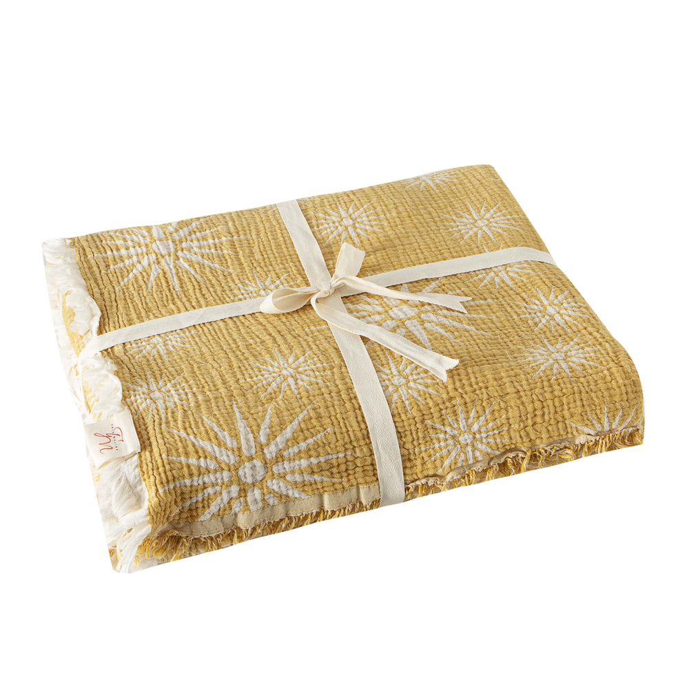 
                      
                        Sunshine Gold Muslin Organic Cotton Blanket / Bedspread
                      
                    